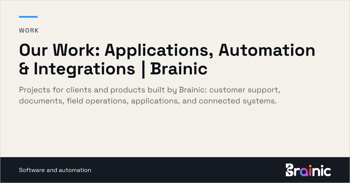 Case studies - Brainic projects